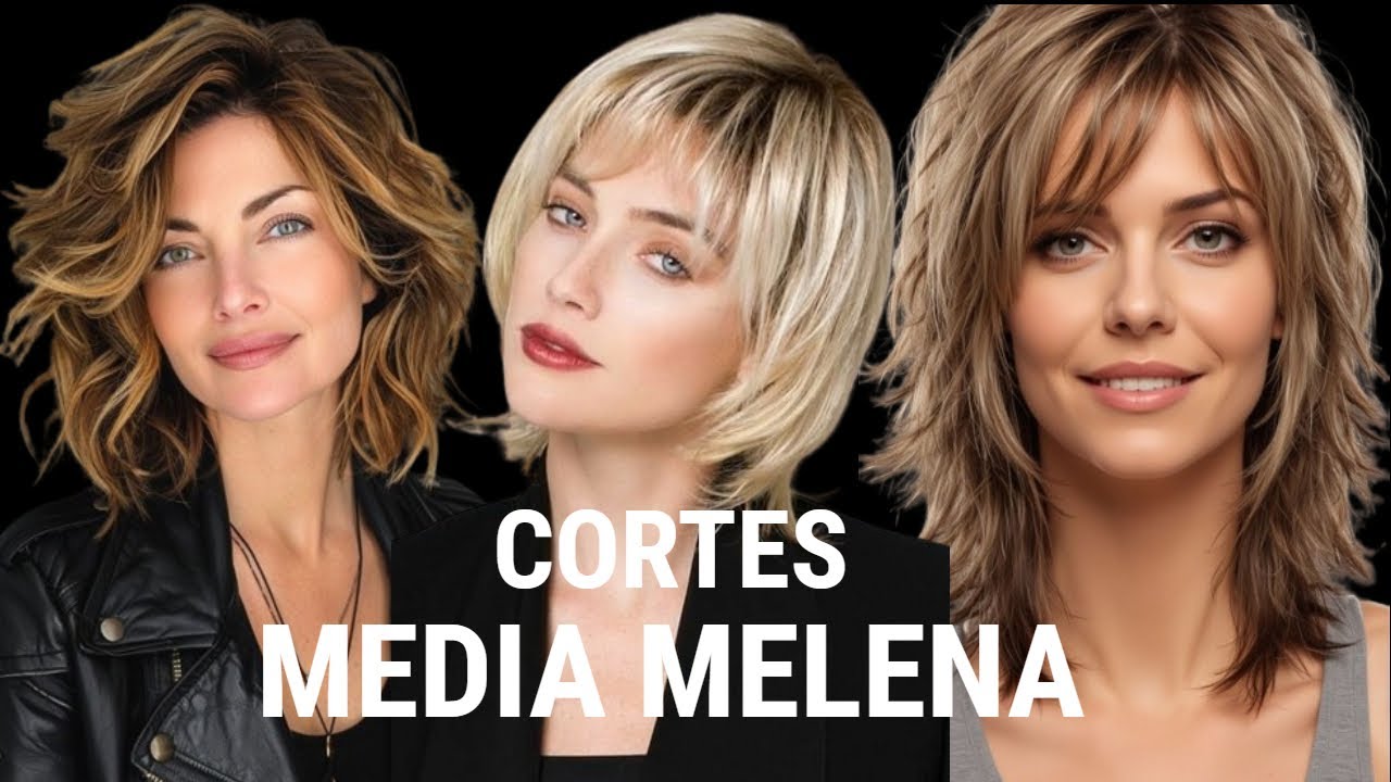 cortes media melena liso