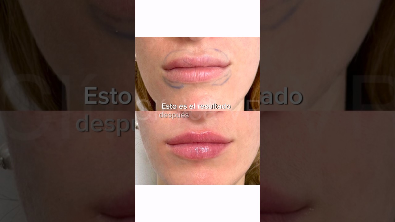 hialuronidasa labios antes y después