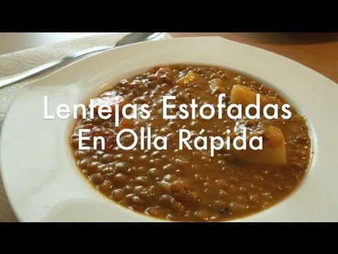 lentejas en olla a presión