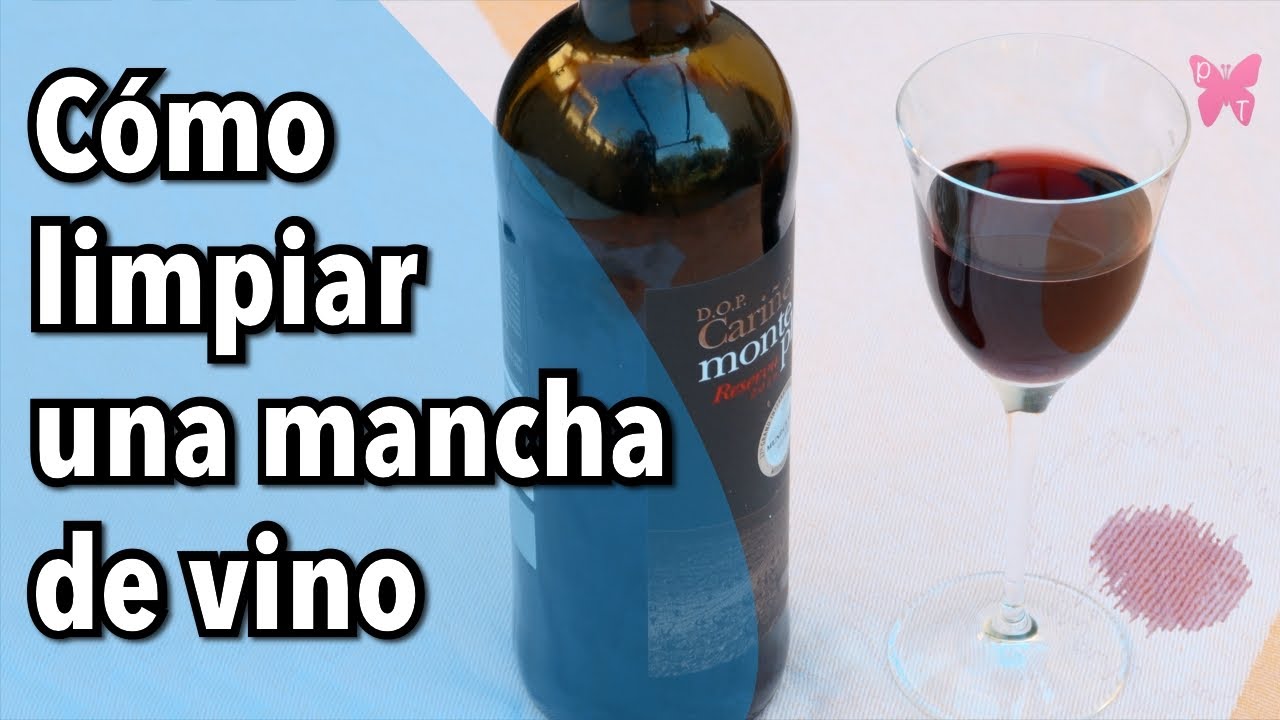 limpiar manchas de vino tinto secas