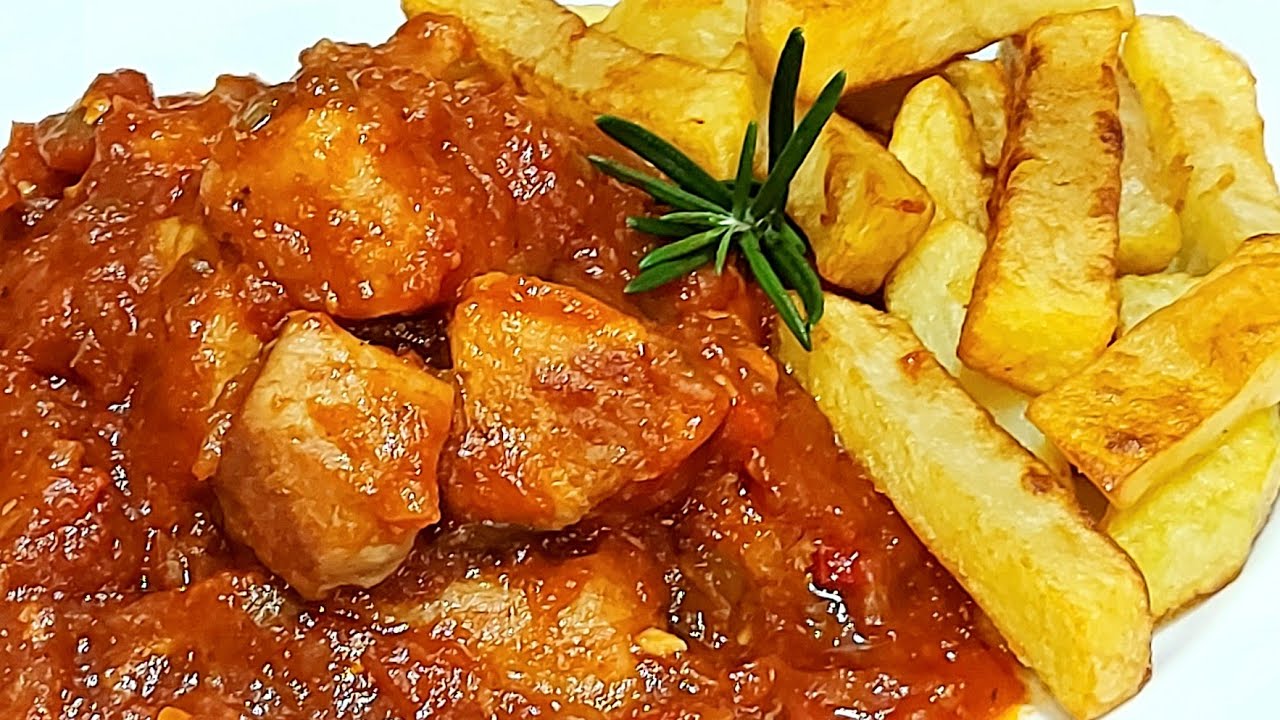 lomo con tomate tierno