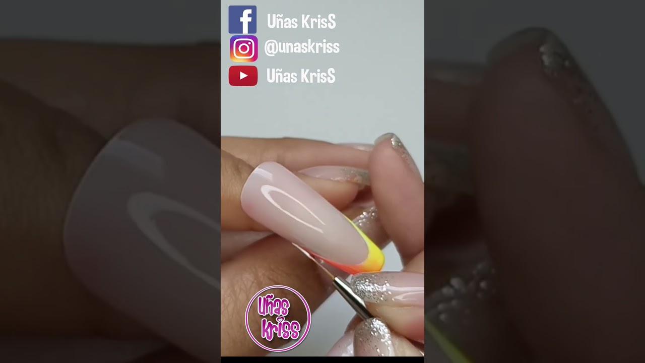manicura francesa dos colores