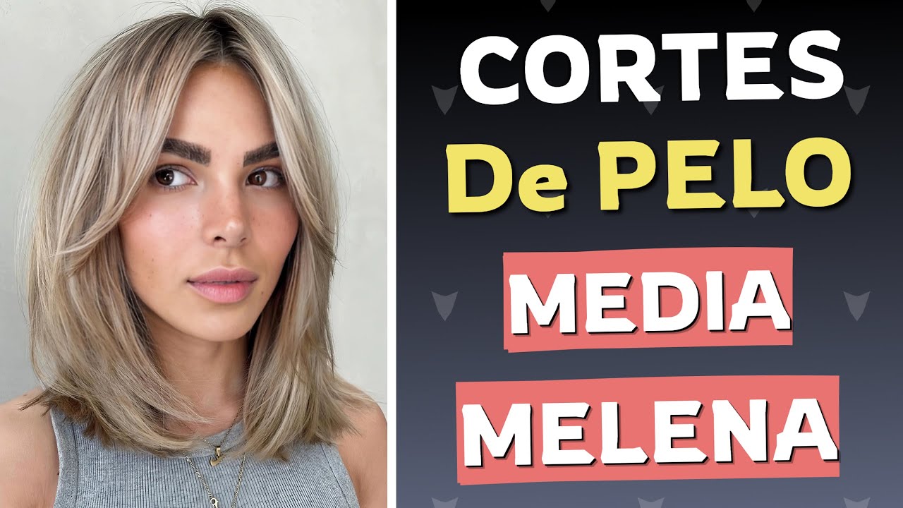 media melena con capas largas