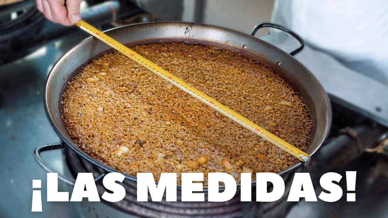 medidas de paella