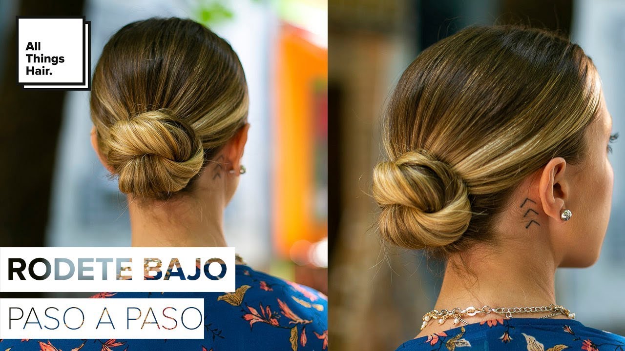 moños bajos en un lado