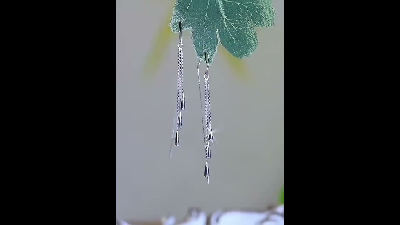 pendientes largos para madrina de boda