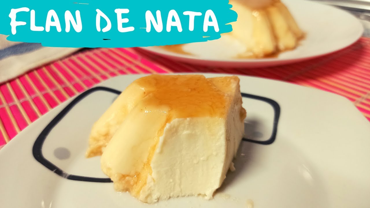 postre con nata montada