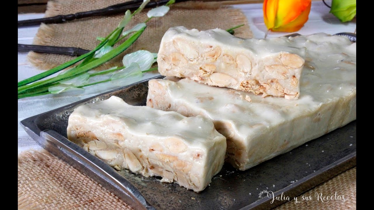 postre hecho con turrón duro
