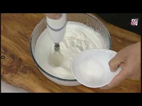 postre sencillo con nata montada