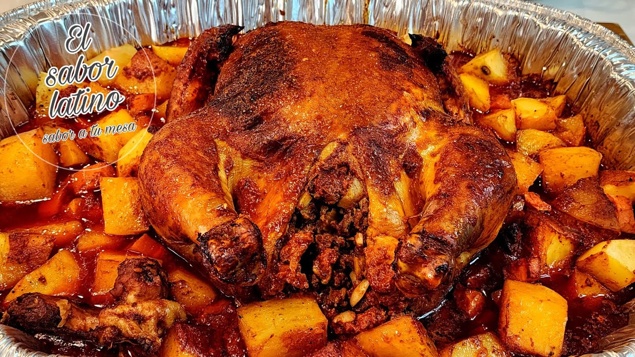 relleno de pollo al horno