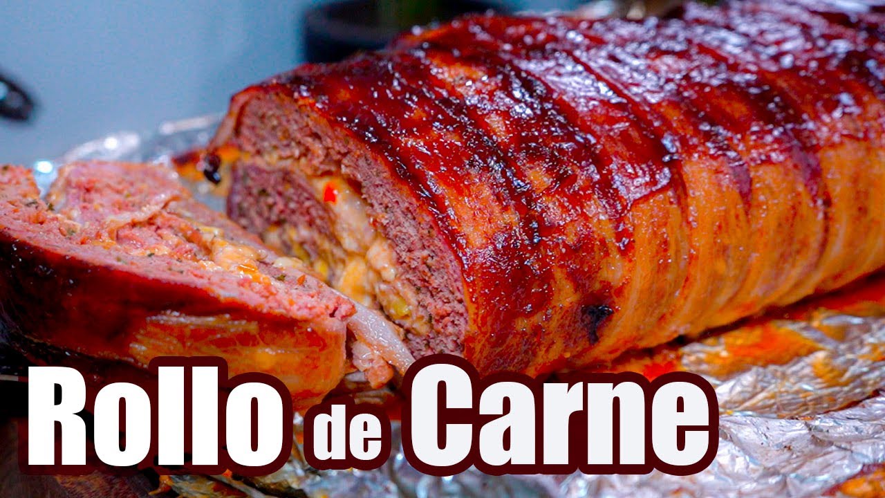 rollo de carne al horno con salsa