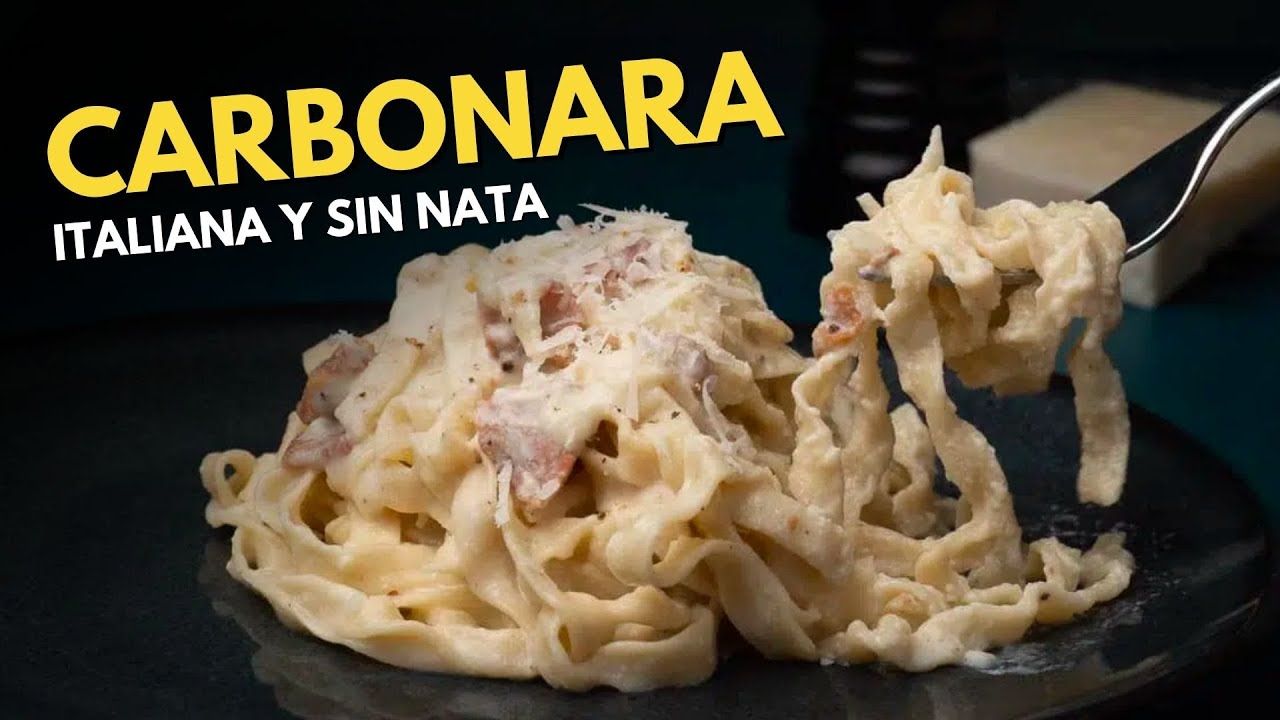 salsa carbonara receta sin nata