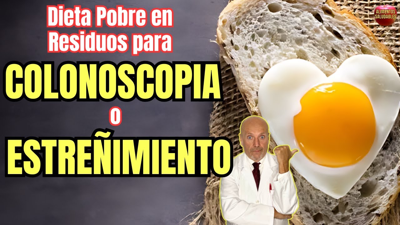 alimentos bajos en residuos para colonoscopia