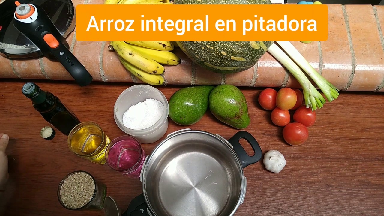 arroz integral olla express tiempo
