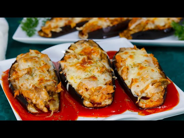 berenjenas rellenas de atún sin horno