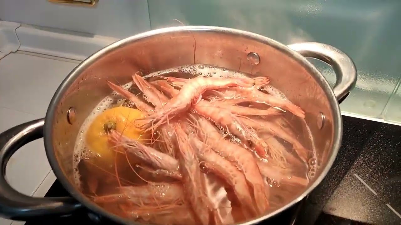 cocer gambas congeladas tiempo