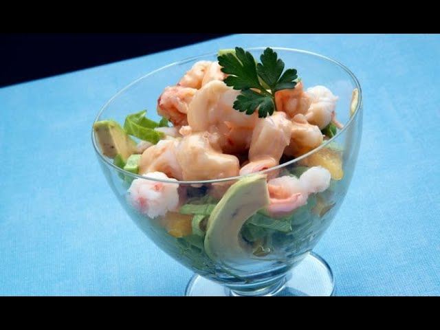 coctel gambas con salsa rosa