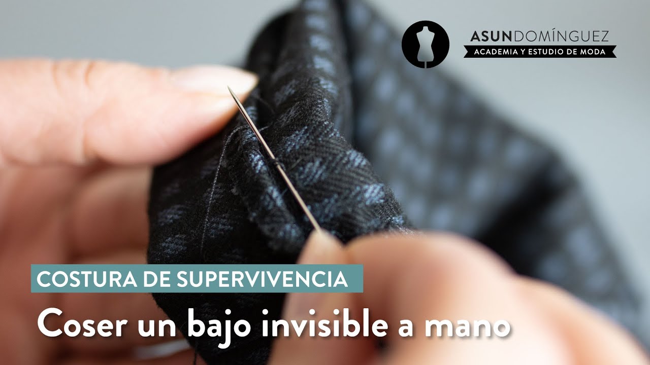 como coser el bajo de un pantalon