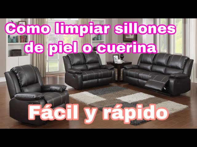 cómo limpiar los sofás de piel