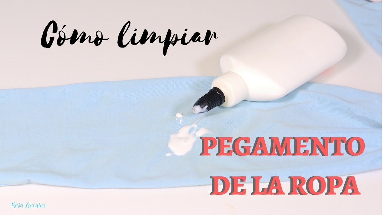 como quitar manchas de cola en la ropa