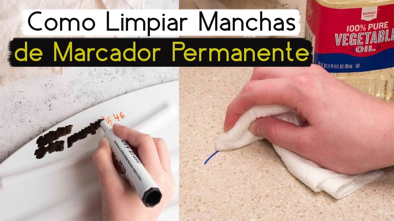 como quitar manchas de rotulador permanente