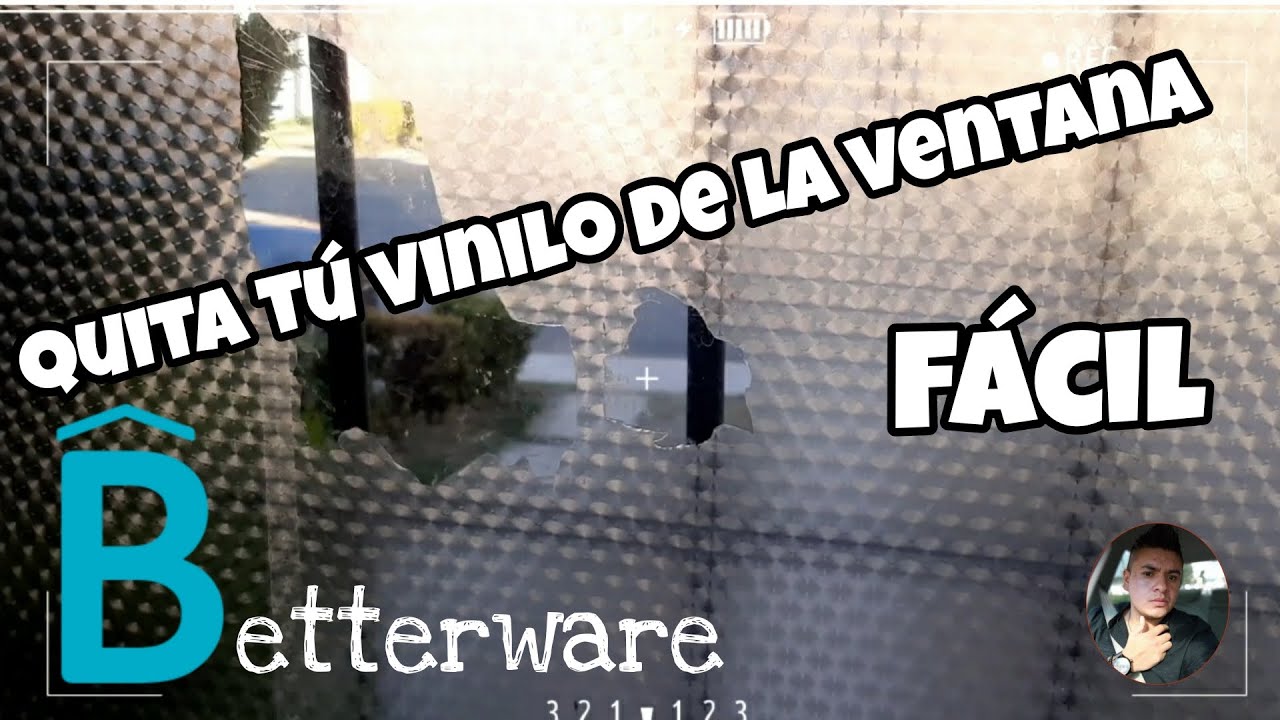 como quitar un vinilo de un cristal