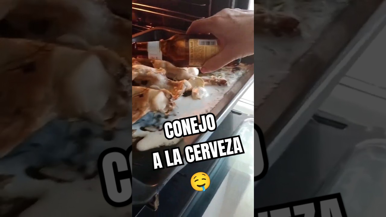 conejo al horno con cerveza