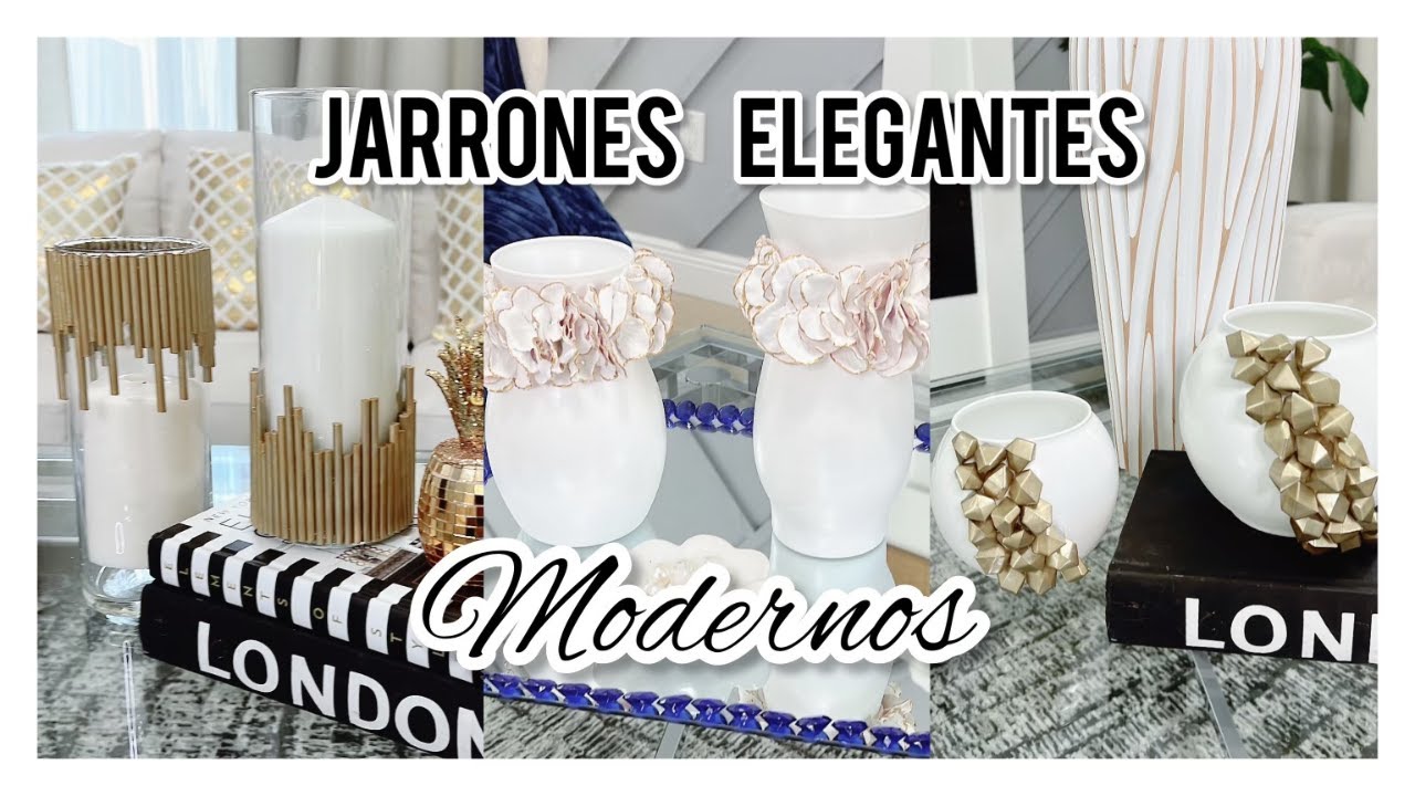 decorar jarron cristal
