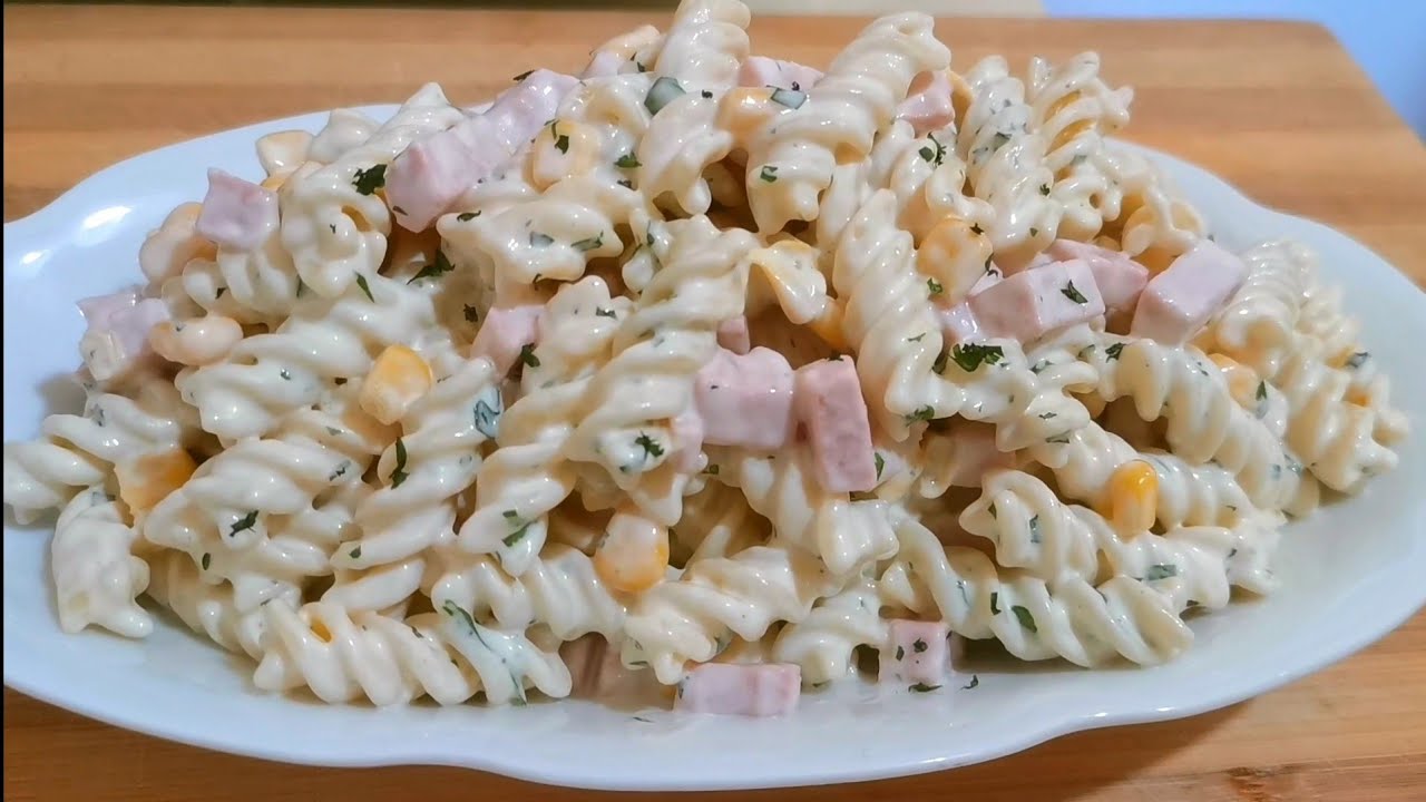 ensalada de pasta fria con mayonesa