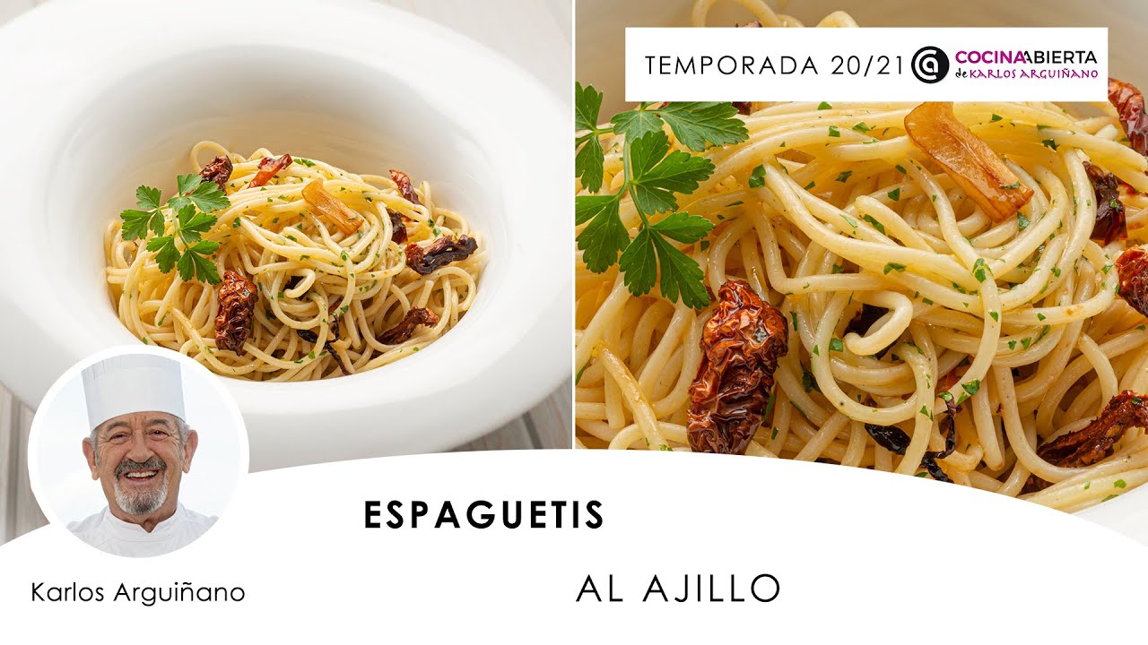 espaguetis con gulas arguiñano