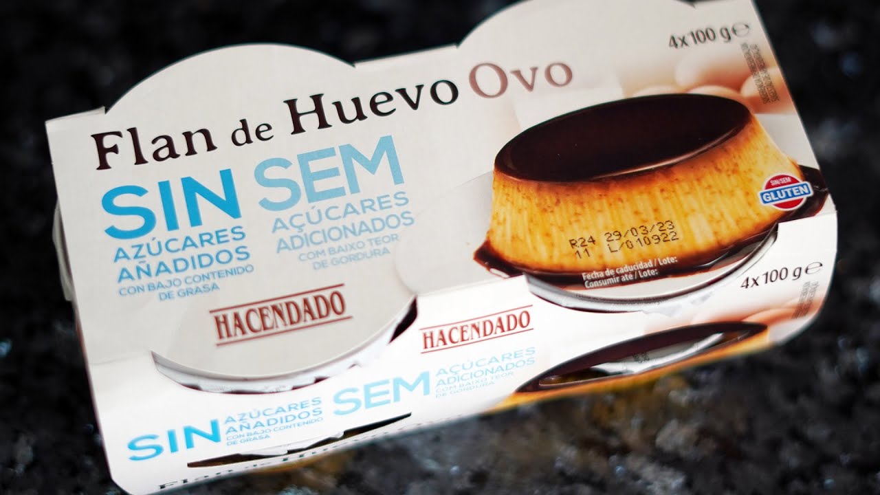 flan de huevo sin azúcar hacendado ingredientes