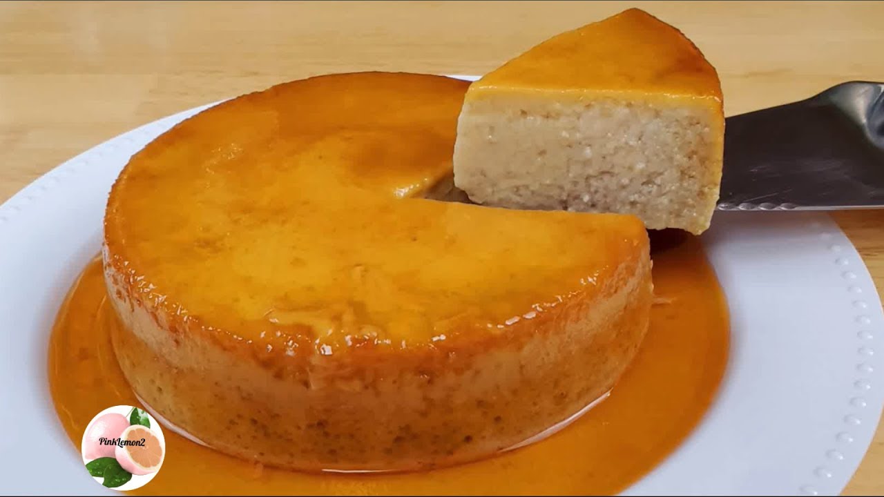 flan de plátano fácil