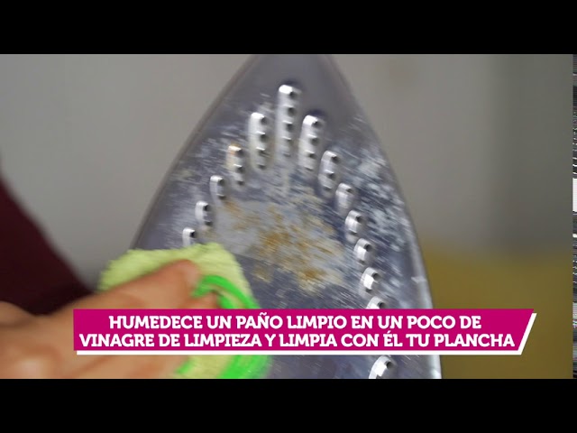 limpiar suela plancha con vinagre