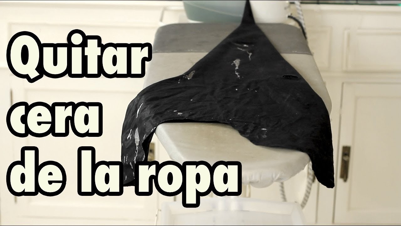 manchas de cera en ropa