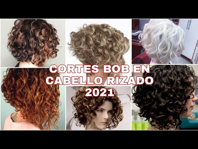 melena bob pelo rizado