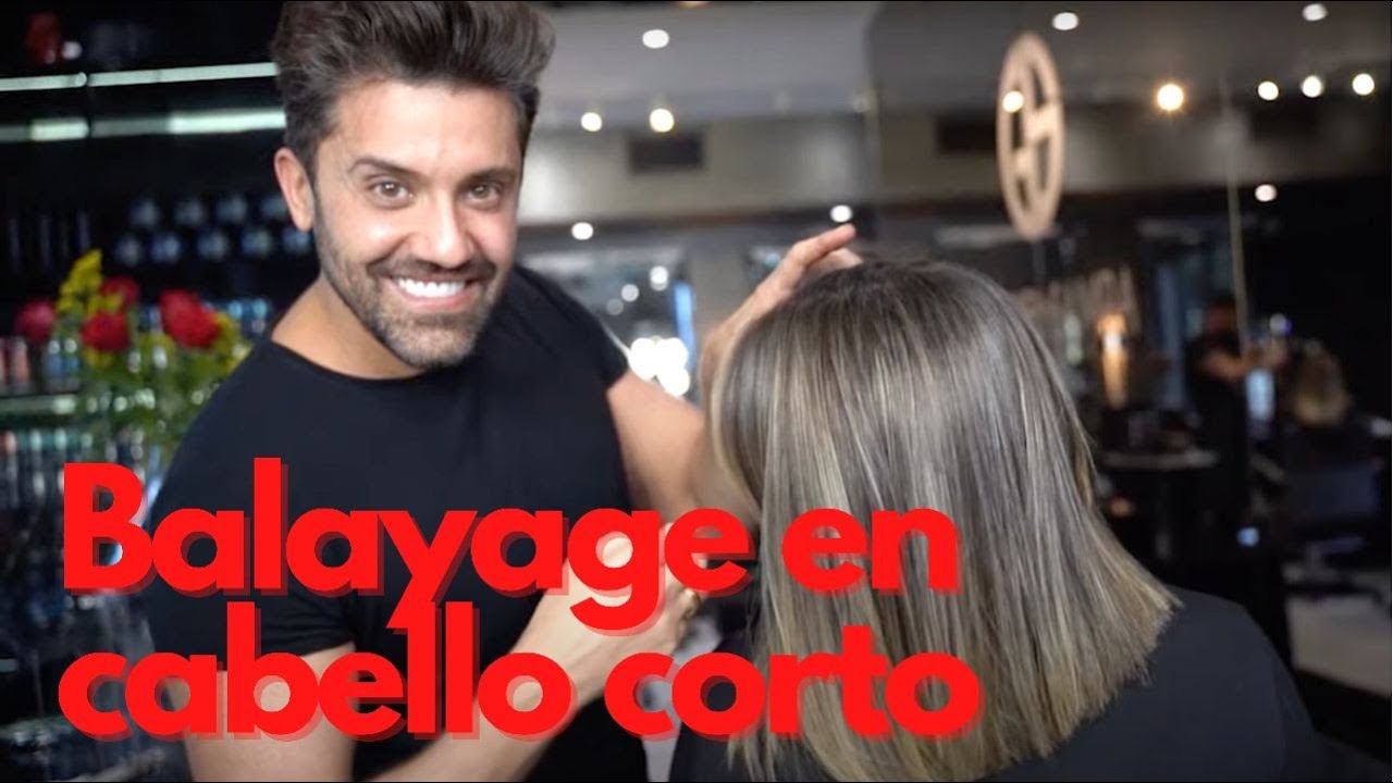 melenas cortas con balayage