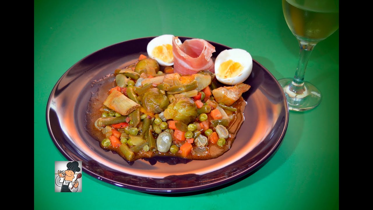 menestra de verduras congeladas con jamón