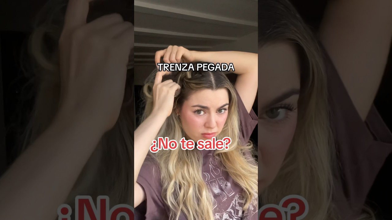 pelo suelto con trenzas