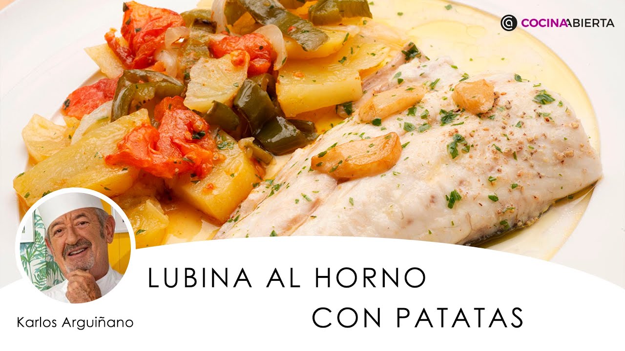 pescado al horno con verduras arguiñano