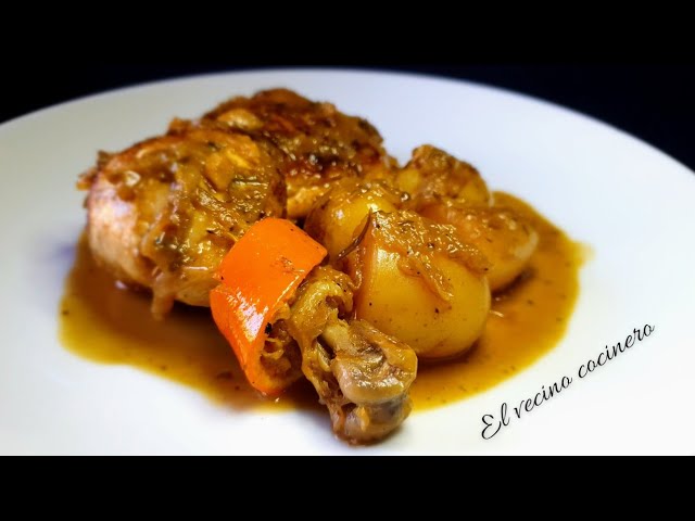 pollo asado en olla express con cerveza