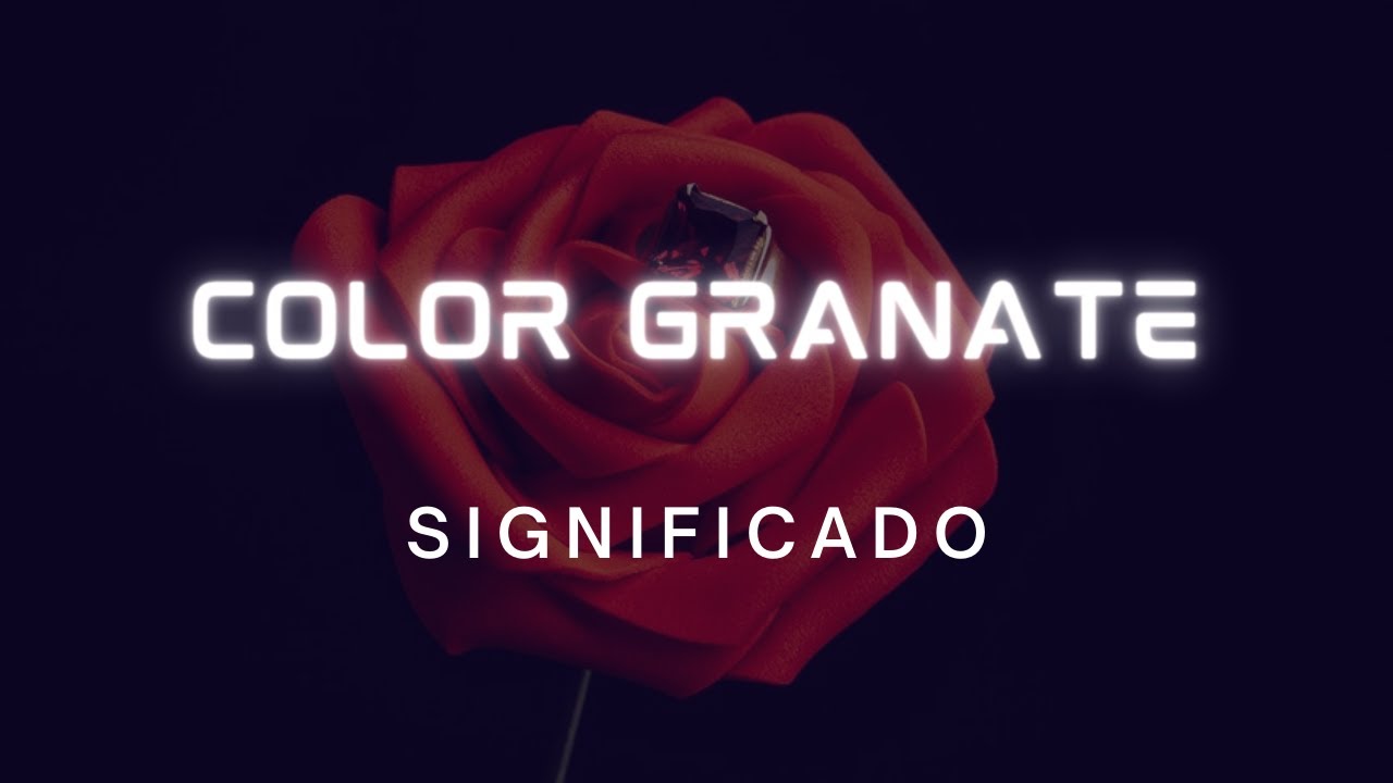 que es el color granate
