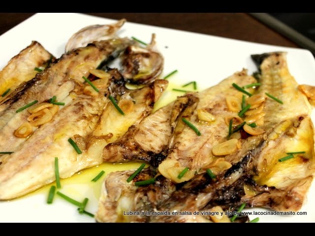 receta de lubina a la espalda