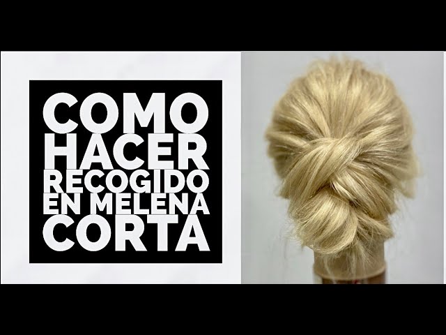 recogidos melena corta para boda