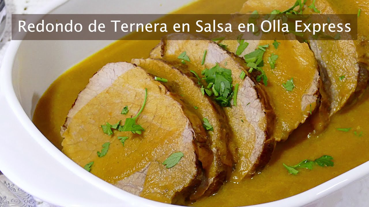 redondo de ternera en olla express rápida