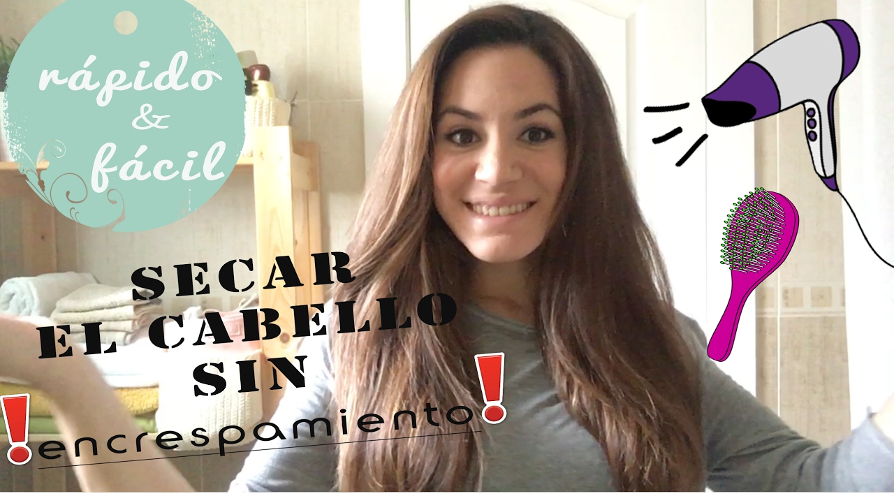 secar el pelo al aire sin encrespamiento