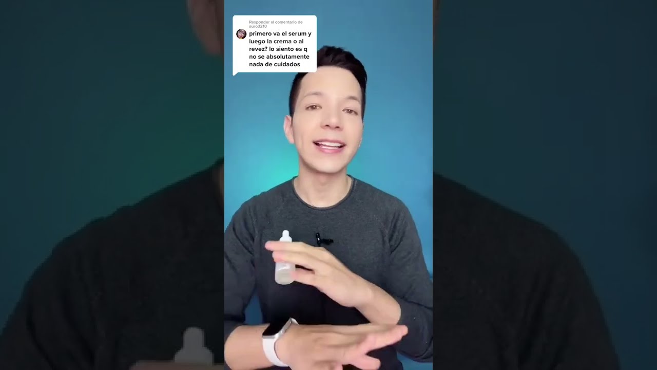 serum antes o despues de la crema