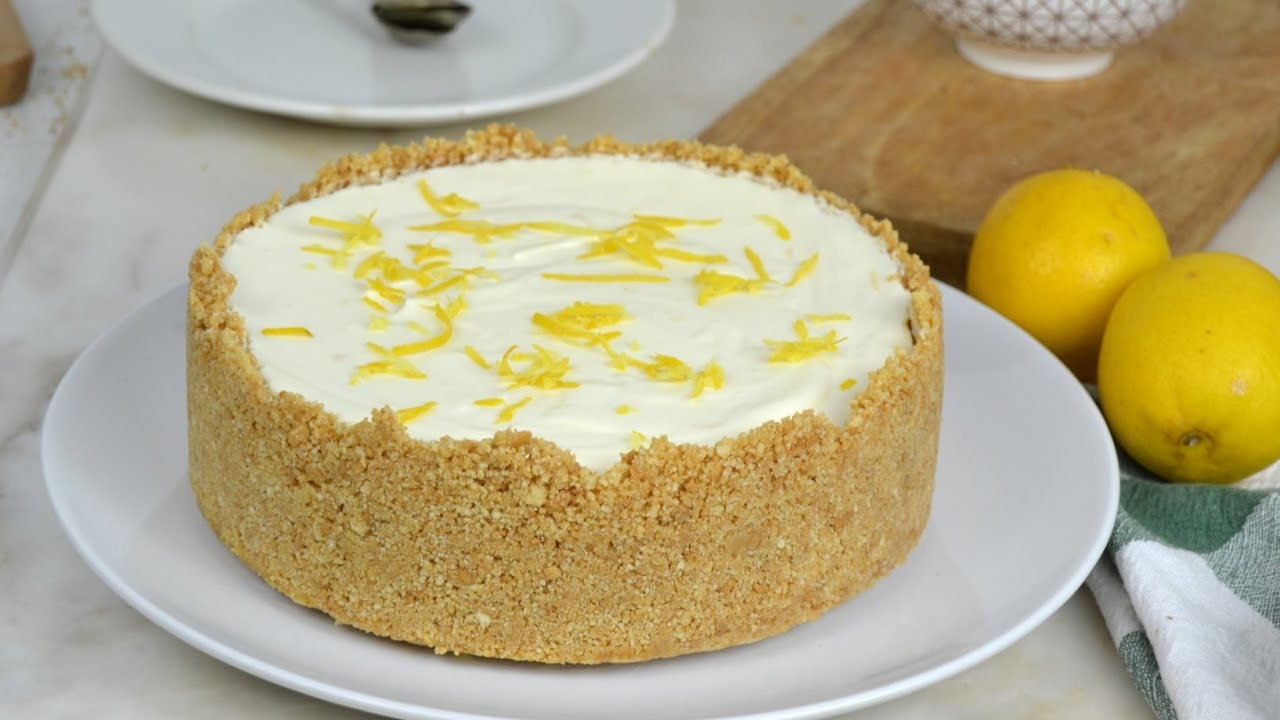 tarta de limón con leche condensada sin horno