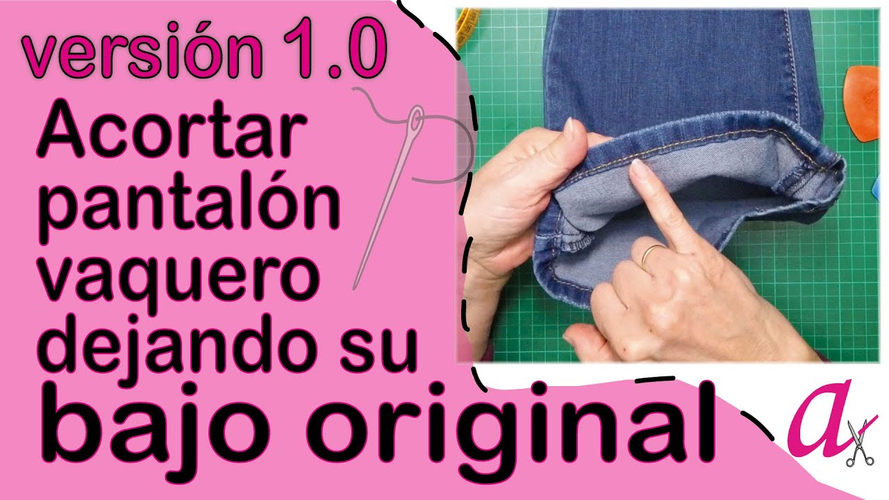 acortar pantalon vaquero