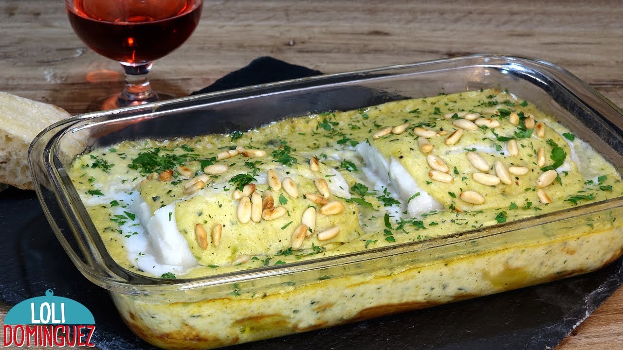 bacalao al horno con bechamel y patatas