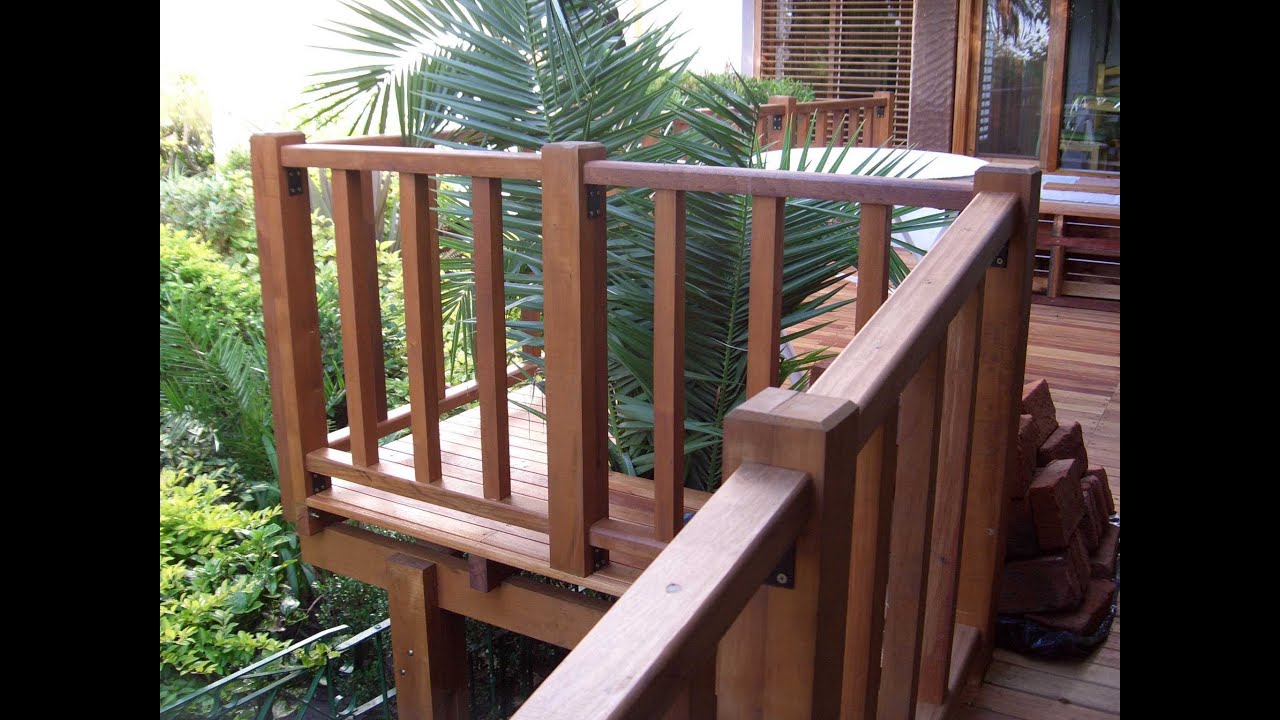 barandilla madera exterior